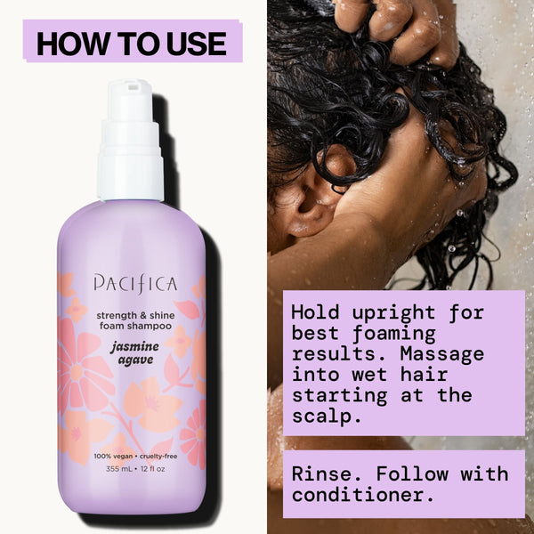 Jasmine Agave Strength + Shine Foaming Shampoo - Haircare - Pacifica Beauty