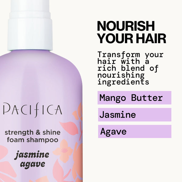 Jasmine Agave Strength + Shine Foaming Shampoo - Haircare - Pacifica Beauty