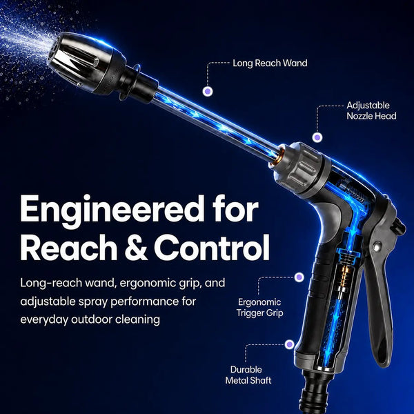 Power Blast Plus Adjustable Garden Hose Nozzle Attachment