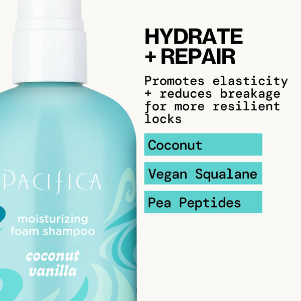 Coconut Vanilla Moisturizing Foam Shampoo - Haircare - Pacifica Beauty