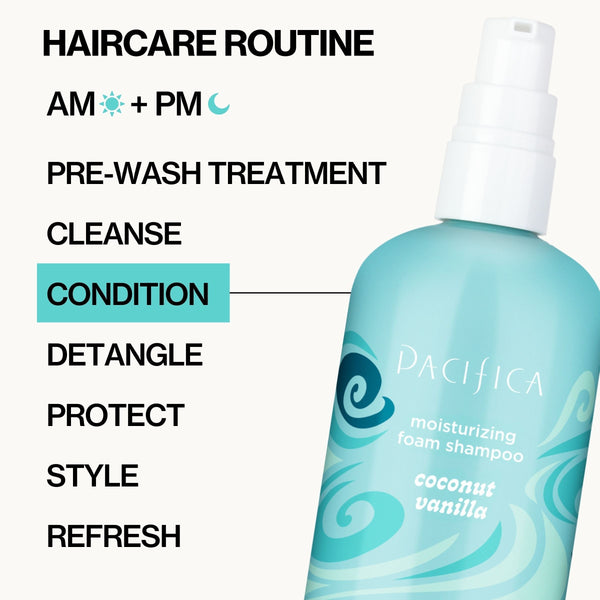 Coconut Vanilla Moisturizing Foam Shampoo - Haircare - Pacifica Beauty