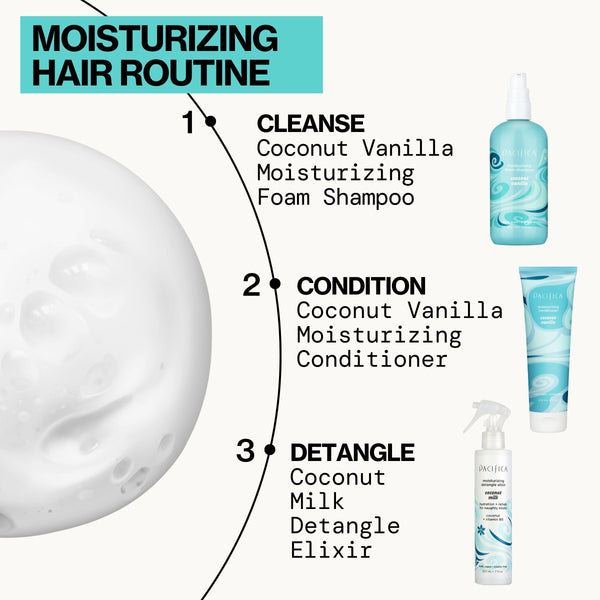 Coconut Vanilla Moisturizing Foam Shampoo - Haircare - Pacifica Beauty
