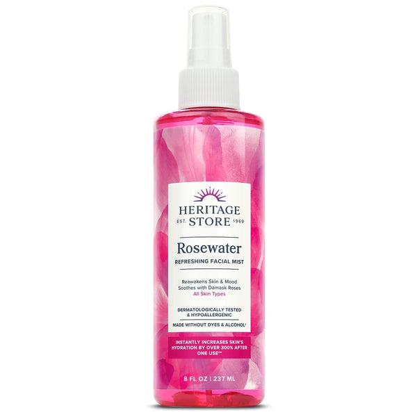 Heritage Store Rosewater Facial Mist, 8 fl oz